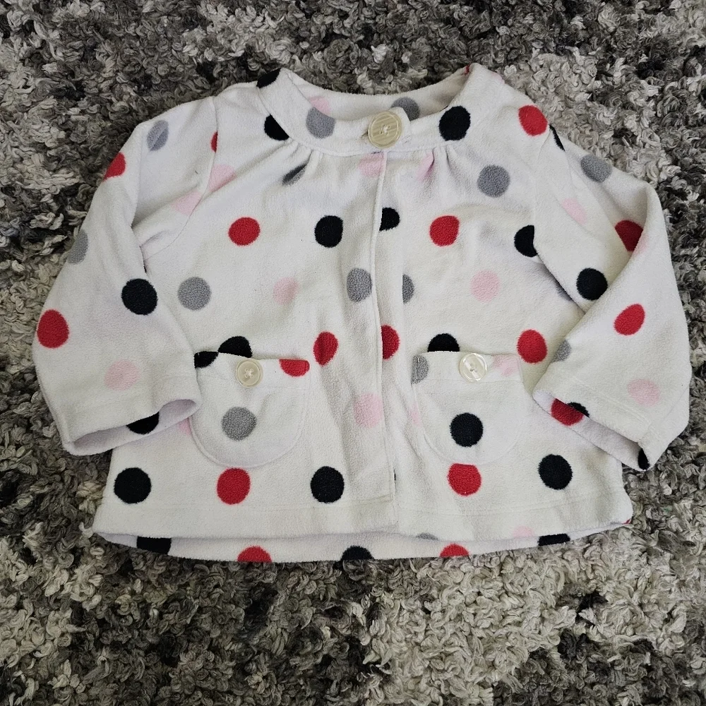 Carters Baby Girls Polka Dot Jacket Size 12 months